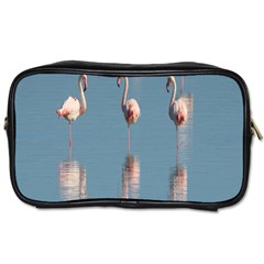 Flamingo Birds Plumage Sea Water Toiletries Bag (two Sides) by artworkshop