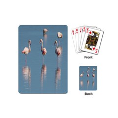 Flamingo Birds Plumage Sea Water Playing Cards Single Design (mini) by artworkshop