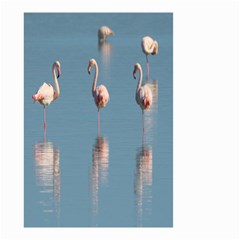 Flamingo Birds Plumage Sea Water Small Garden Flag (two Sides) by artworkshop