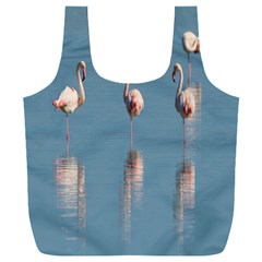 Flamingo Birds Plumage Sea Water Full Print Recycle Bag (xxl) by artworkshop