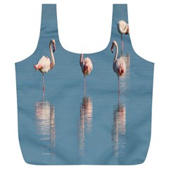 Flamingo Birds Plumage Sea Water Animal Exotic Full Print Recycle Bag (xl) by artworkshop