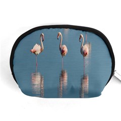 Flamingo Birds Plumage Sea Water Animal Exotic Accessory Pouch (medium) by artworkshop