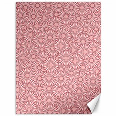 Flora Flowers Pattern Design Pink Spring Nature Canvas 36  X 48  by artworkshop