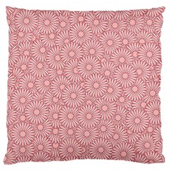 Flora Flowers Pattern Design Pink Spring Nature Large Cushion Case (one Side) by artworkshop