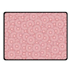 Flora Flowers Pattern Design Pink Spring Nature Double Sided Fleece Blanket (small)  by artworkshop