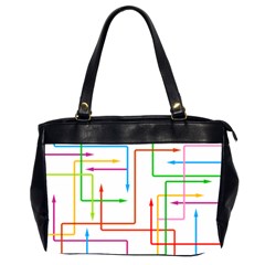 Arrows Direction Productionplanning Oversize Office Handbag (2 Sides) by Wegoenart