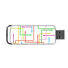 Arrows Direction Productionplanning Portable Usb Flash (two Sides) by Wegoenart