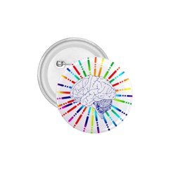 Brain Icon Star Biology Abstract 1 75  Buttons by Wegoenart