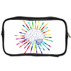 Brain Icon Star Biology Abstract Toiletries Bag (two Sides) by Wegoenart