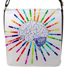 Brain Icon Star Biology Abstract Flap Closure Messenger Bag (s) by Wegoenart