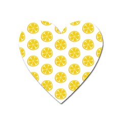 Fruit Food Juicy Organic Yellow Heart Magnet by Wegoenart