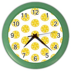 Fruit Food Juicy Organic Yellow Color Wall Clock by Wegoenart