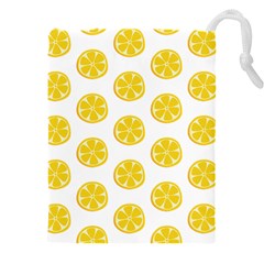 Fruit Food Juicy Organic Yellow Drawstring Pouch (4xl) by Wegoenart