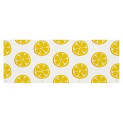 Fruit Food Juicy Organic Yellow Banner And Sign 8  X 3 