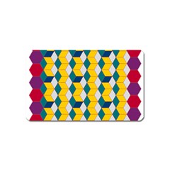 Vectors Blocks Label Illusion Magnet (name Card) by Wegoenart