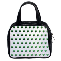 Aliens Ufo Fantasy Pattern Classic Handbag (two Sides) by Wegoenart