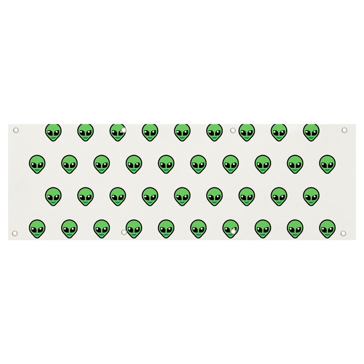 Aliens Ufo Fantasy Pattern Banner and Sign 9  x 3 