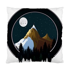 Mountains Forest Moon Stars View Standard Cushion Case (one Side) by Wegoenart