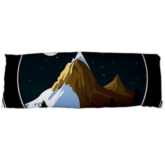 Mountains Forest Moon Stars View Body Pillow Case (dakimakura) by Wegoenart