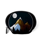 Mountains Forest Moon Stars View Accessory Pouch (Small) Back