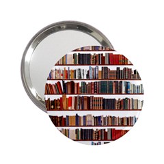 Books Shelves Bookshelves Bookcase 634 2 25  Handbag Mirrors by Wegoenart