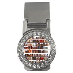 Books Shelves Bookshelves Bookcase 634 Money Clips (cz)  by Wegoenart