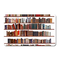 Books Shelves Bookshelves Bookcase 634 Magnet (rectangular) by Wegoenart