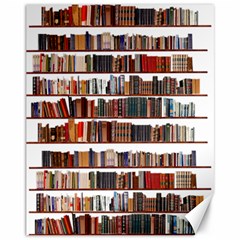 Books Shelves Bookshelves Bookcase 634 Canvas 11  X 14  by Wegoenart