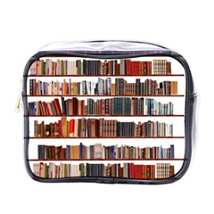 Books Shelves Bookshelves Bookcase 634 Mini Toiletries Bag (one Side) by Wegoenart