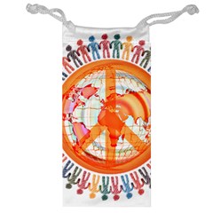 Illustrations People Peacemankindsilhouettes Jewelry Bag