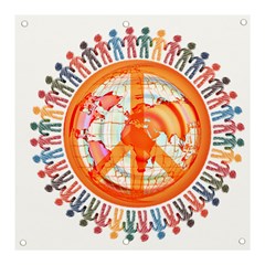 Illustrations People Peacemankindsilhouettes Banner And Sign 3  X 3  by Wegoenart