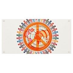 Illustrations People Peacemankindsilhouettes Banner And Sign 4  X 2 