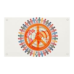 Illustrations People Peacemankindsilhouettes Banner And Sign 5  X 3 