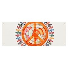 Illustrations People Peacemankindsilhouettes Banner And Sign 8  X 3 