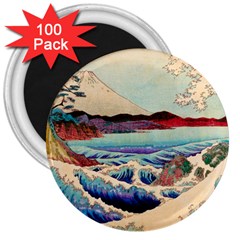 Wave Japanese Mount Fuji 3  Magnets (100 pack)