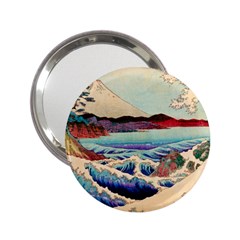 Wave Japanese Mount Fuji 2 25  Handbag Mirrors by Wegoenart