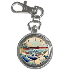 Wave Japanese Mount Fuji Key Chain Watches