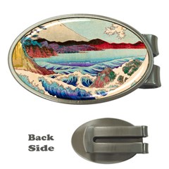 Wave Japanese Mount Fuji Money Clips (Oval) 