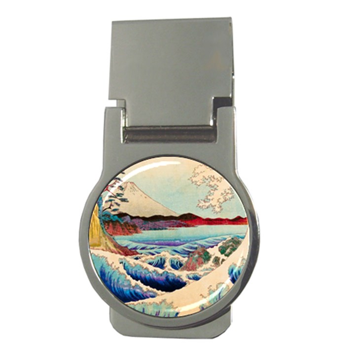 Wave Japanese Mount Fuji Money Clips (Round) 