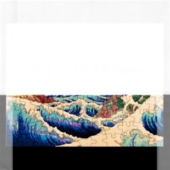 Wave Japanese Mount Fuji Rectangular Jigsaw Puzzl