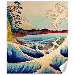 Wave Japanese Mount Fuji Canvas 8  x 10 