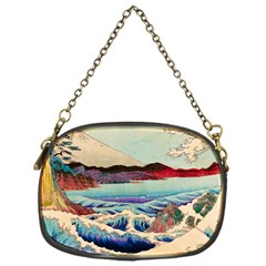 Wave Japanese Mount Fuji Chain Purse (one Side) by Wegoenart