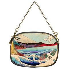 Wave Japanese Mount Fuji Chain Purse (two Sides) by Wegoenart