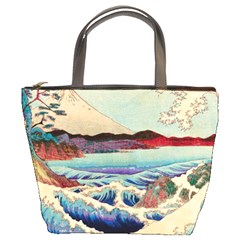 Wave Japanese Mount Fuji Bucket Bag by Wegoenart