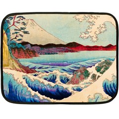 Wave Japanese Mount Fuji Fleece Blanket (Mini)