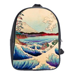 Wave Japanese Mount Fuji School Bag (large) by Wegoenart