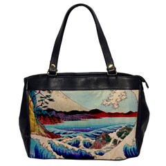 Wave Japanese Mount Fuji Oversize Office Handbag