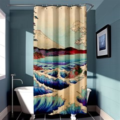 Wave Japanese Mount Fuji Shower Curtain 36  x 72  (Stall) 