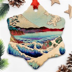 Wave Japanese Mount Fuji Ornament (Snowflake)