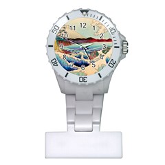 Wave Japanese Mount Fuji Plastic Nurses Watch